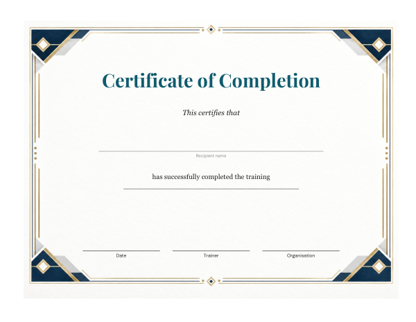 Preview of Printable Modern Certificate Template